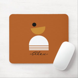 Tapis De Souris Conception moderne monogramed minima Mo abstrait B