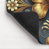 Tapis De Souris Conception Papillon Doré (Coin)