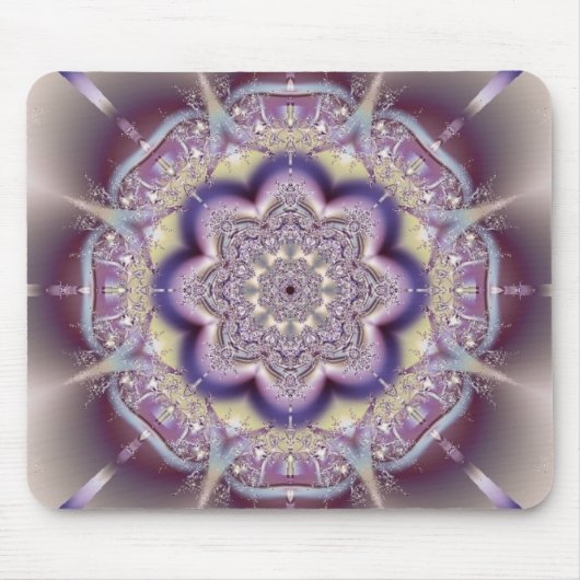 Tapis De Souris Conception pourpre d'art abstrait (Devant)