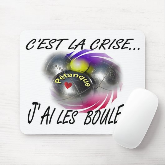 Tapis De Souris Conception pratique de Petanque (Avec souris)