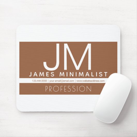 Tapis De Souris Conception professionnelle moderne et minimale | B (Avec souris)