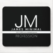 Tapis De Souris Conception professionnelle moderne et minimale | N (Devant)