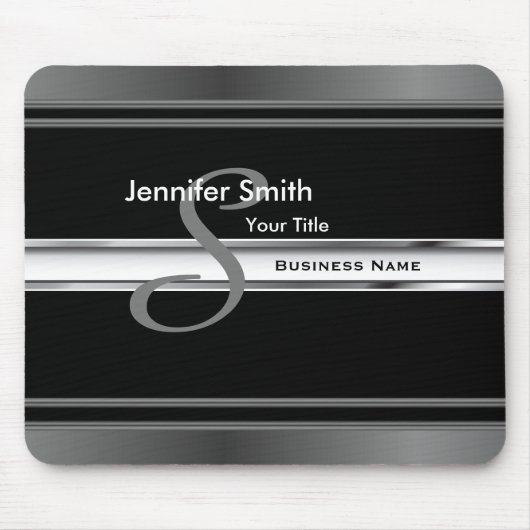 Tapis De Souris Conception professionnelle Monogramme (Devant)