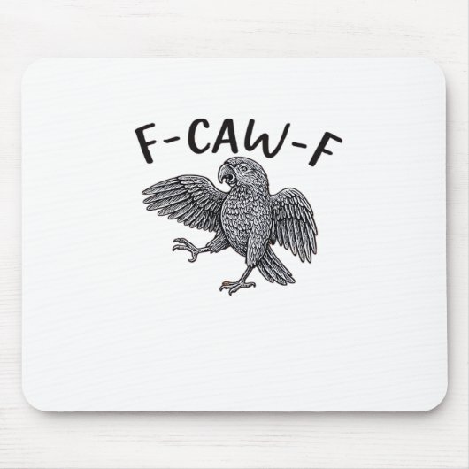 Tapis De Souris Conception propre minimale F Caw F (Devant)