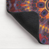 Tapis De Souris Conception radiale psychédélique : Mousepad (Coin)