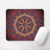 Tapis De Souris Conception radiale psychédélique : Mousepad (Avec souris)