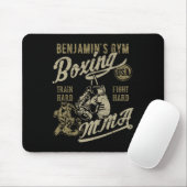 Tapis De Souris Conception rétro de gym de Benjamin pour le nom (Avec souris)