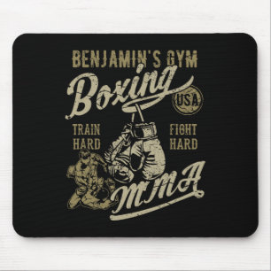 Tapis De Souris Conception rétro de gym de Benjamin pour le nom