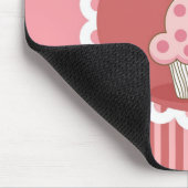 Tapis De Souris Conception rose de petit gâteau (Coin)