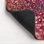 Tapis De Souris Conception rose et pourpre rouge de parties (Coin)