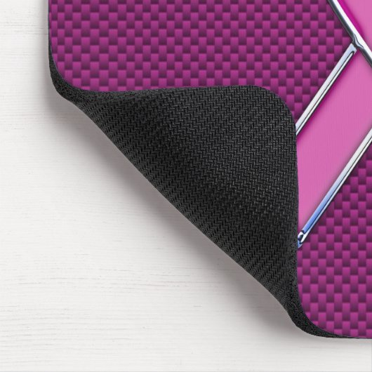 Tapis De Souris Conception rose moderne de conscience de ruban (Coin)