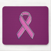 Tapis De Souris Conception rose moderne de conscience de ruban (Devant)