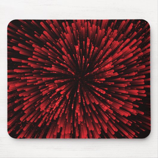 Tapis De Souris Conception rouge fraîche d'explosion (Devant)