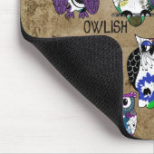 Tapis De Souris Conception rustique de hibou (Coin)