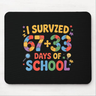 Tapis De Souris Conception scolaire sympa 67 33 jours