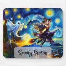 Conception sorcière de nuit étoilée pour Halloween