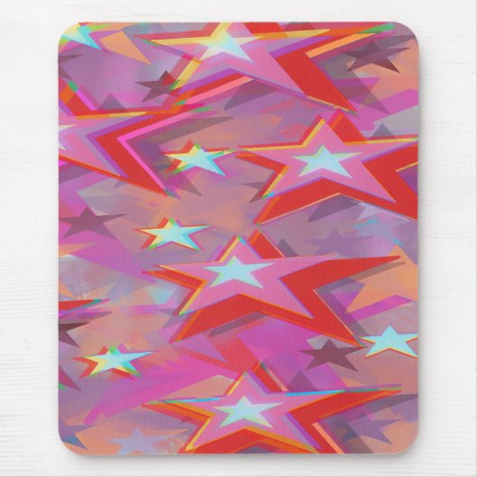 Tapis De Souris Conception Superstar en Trois Dimensions (Devant)