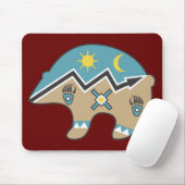 Tapis De Souris Conception tribale d'ours (Avec souris)