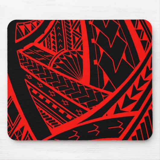 Tapis De Souris Conception tribale Samoane de tatouage avec des (Devant)