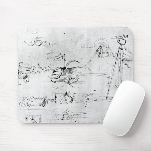 Tapis De Souris Conceptions d'armements, fol. 40v-a (Avec souris)