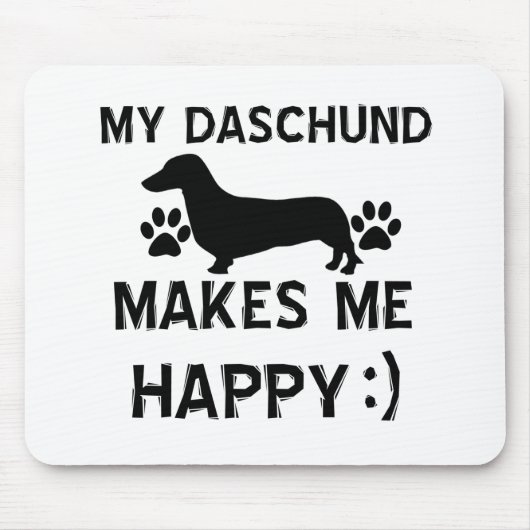 Tapis De Souris Conceptions de chien de Daschund (Devant)