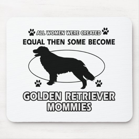 Tapis De Souris Conceptions de chien de golden retriever (Devant)