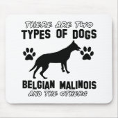Tapis De Souris Conceptions de chien de Malinois de Belge (Devant)