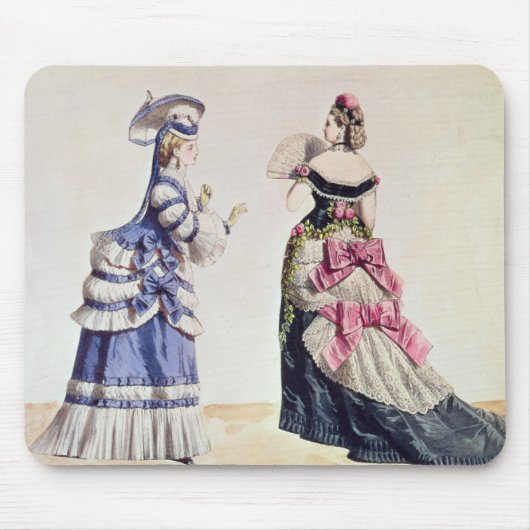 Tapis De Souris Conceptions de mode pour des femmes des 1860's (Devant)