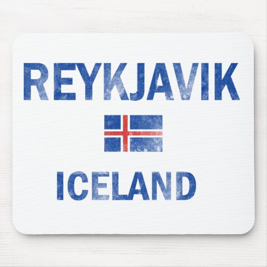 Tapis De Souris Conceptions de Reykjavik Islande (Devant)