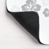 Tapis De Souris Conceptions grises et roses de ketmie (Coin)