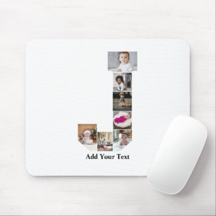 Tapis De Souris Concevez votre propre lettre J Photo Collage