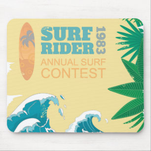 Tapis De Souris Concours  1983 de surf de cavalier de surf