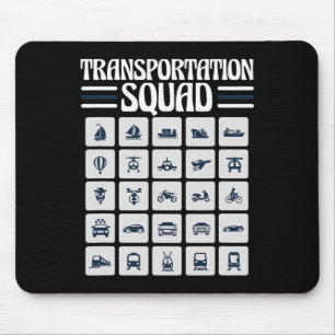Tapis De Souris Conducteur de bus scolaire de retour à l'école drô