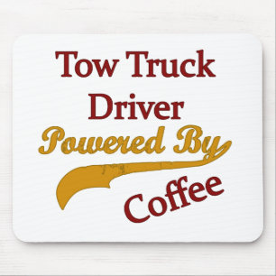 Tapis De Souris Conducteur de dépanneuse actionné par le café