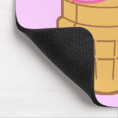 Tapis De Souris Cône de glace rose (Coin)