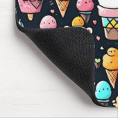 Tapis De Souris Cônes glaces colorés mignons (Coin)