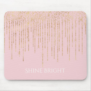 Tapis De Souris Confettis Rose Gold