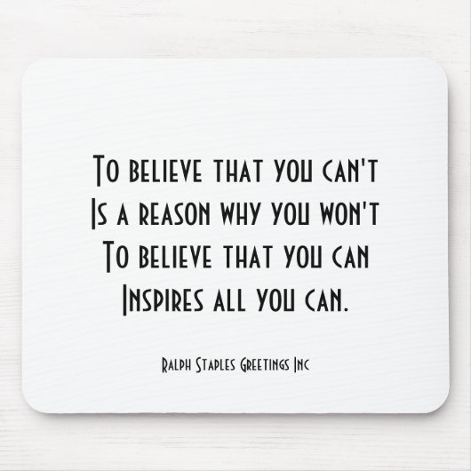 Tapis De Souris Confiance (Devant)