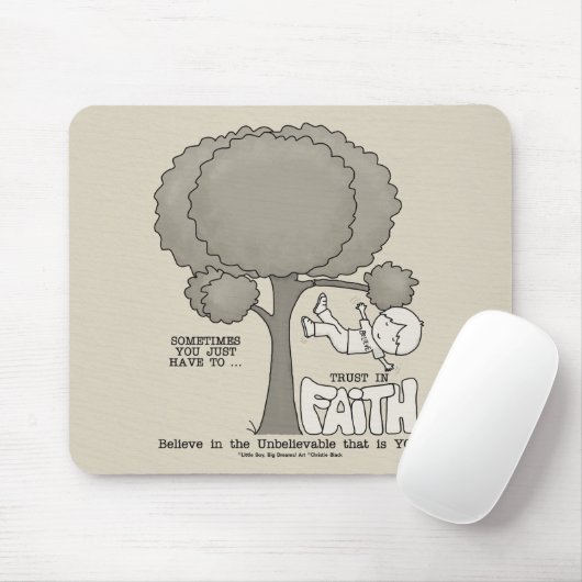 Tapis De Souris Confiance dans la foi (Avec souris)