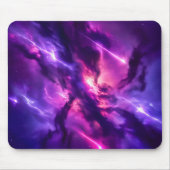 Tapis De Souris Configuration de jeu spatiale avec nébuleuse néon  (Devant)