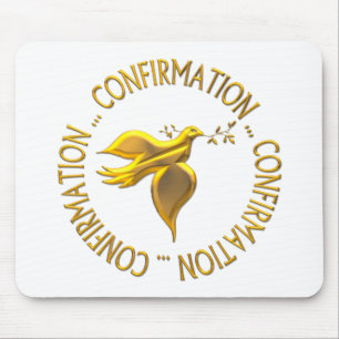 Tapis De Souris Confirmation en or et Holy Spirit