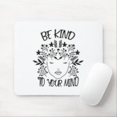 Tapis De Souris Connaissance de votre esprit en santé mentale 2 (Avec souris)