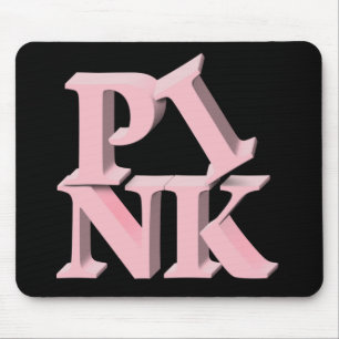Tapis De Souris Conscience de cancer du sein de PinkonBlack