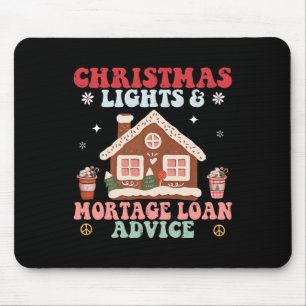 Tapis De Souris Conseil de prêt hypothécaire de Noël Fun Courtier