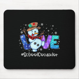 Tapis De Souris Conseiller Love Snowman hiver Noël Nouvel An