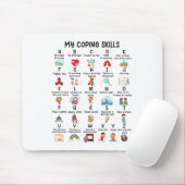 Tapis De Souris Conseiller Mes compétences d'adaptation Alphabet S (Avec souris)