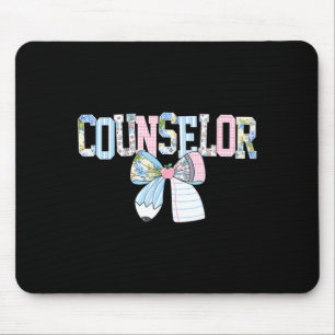 Tapis De Souris Conseiller professeur coquette nœud retour à l'éco