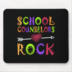 Tapis De Souris Conseiller scolaire Rock Heart Book School Counsel