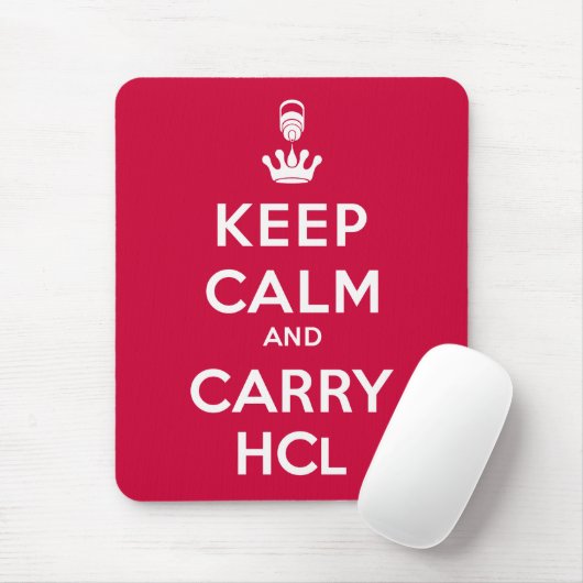Tapis De Souris Conserver calme et transporter HCl (Avec souris)