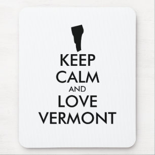 Tapis De Souris CONSERVER CALME et VERMONT AMOUR personnalisables
